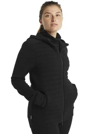 Icebreaker Merino ZoneKnit Zipblank-spacefelpa con cappuccio