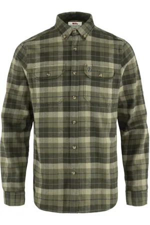 Fjällräven Singi Heavy Flannelblank-spacecamicia maniche lunghe