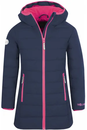 TROLLKIDS Girls Stavanger Coatblank-spacegiacca trekking