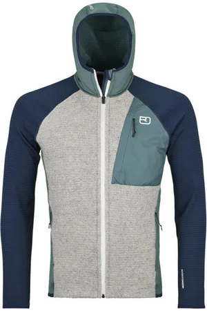 ORTOVOX Fleece GP Classic Knit Hoody Mblank-spacefelpa in pile