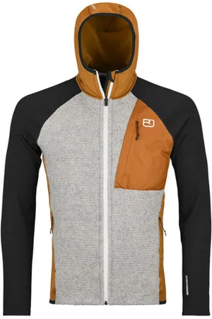 ORTOVOX Fleece GP Classic Knit Hoody Mblank-spacefelpa in pile