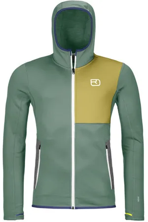 ORTOVOX Fleece Hoodyblank-spacefelpa in pile con cappuccio