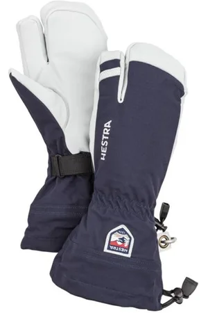 Hestra Army Leather Heli 3 Fingerblank-spaceguanti sci freeride. Taglia 8