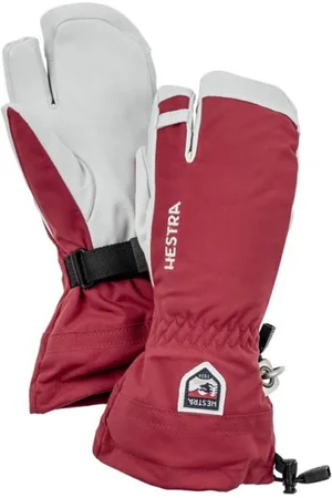 Hestra Army Leather Heli 3 Fingerblank-spaceguanti sci freeride. Taglia 7