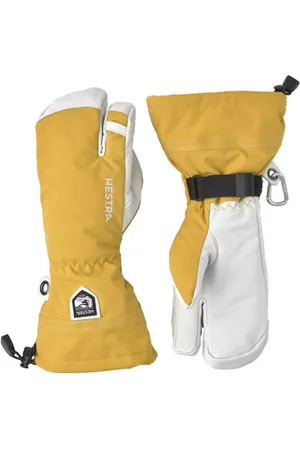 Hestra Army Leather Heli 3 Fingerblank-spaceguanti sci freeride. Taglia 10