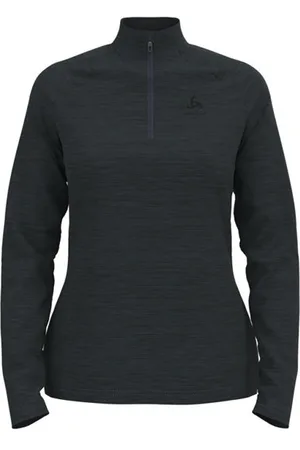 Odlo Essentials Ceramiwarm 1/2 Zip Wblank-spacefelpa in pile
