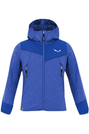 Salewa Agner Melangeblank-spacefelpa in pile con cappuccio