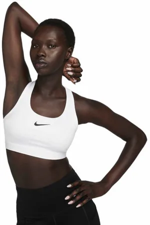 Nike Swoosh Wblank-spacereggiseno sportivo medio sostegno