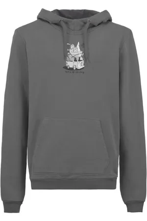 E9 Hoodblank-spacefelpa con cappuccio