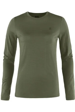 Fjällräven Abisko Wool LS Wblank-spacemaglia a manica lunga
