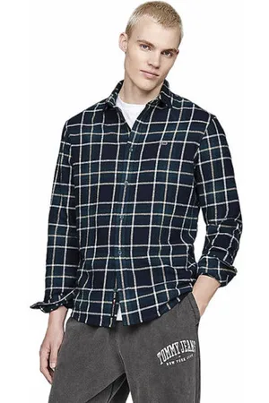 Tommy Hilfiger Check Flannel Mblank-spacecamicia maniche lunghe