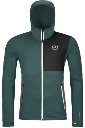 ORTOVOX Fleece Hoodyblank-spacefelpa in pile con cappuccio