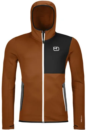 ORTOVOX Fleece Hoodyblank-spacefelpa in pile con cappuccio