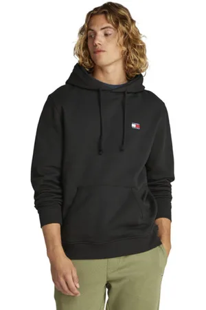 Tommy Hilfiger TJM Badge Ext Mblank-spacefelpa con cappuccio