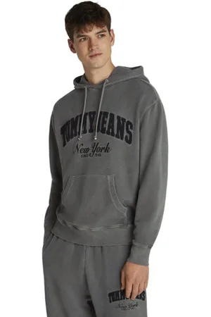 Tommy Hilfiger TJM Vintage Varsity Mblank-spacefelpa con cappuccio