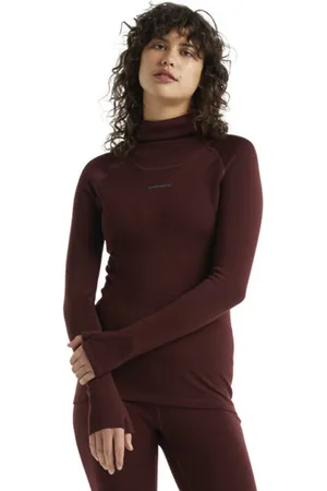 Icebreaker W Merino LS Roll Neckblank-spacemaglietta tecnica