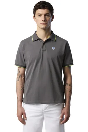 North Sails SS W/Graphic Mblank-spacepolo