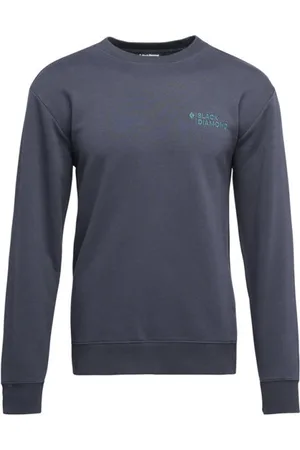 Black Diamond Mini Stacked Crewneck Mblank-spacefelpa arrampicata
