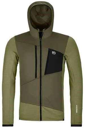 ORTOVOX Fleece Grid Hoody Mblank-spacefelpa in pile