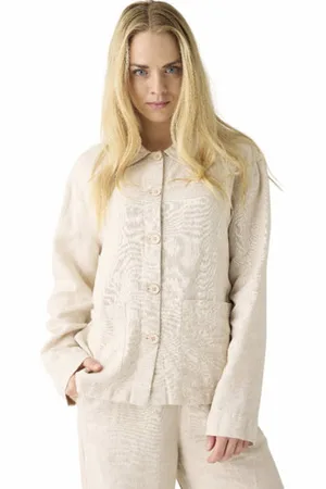 Knowledge Cotton Apparal Camicia maniche lunghe Wblank-spacedonna. Taglia L