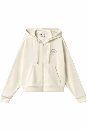 PUMA Her Comfort Crop Wblank-spacefelpa con cappuccio