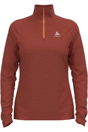 Odlo Midlayer 1/2 Zip Millenium Elementblank-spacefelpa in pile