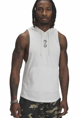 Under Armour Project Rock Snake Mblank-spacefelpa con cappuccio