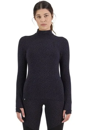 MONS ROYALE Cascade Merino Flex Mock Neckblank-spacemaglietta tecnica