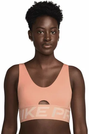 Nike Pro Indy Plunge Wblank-spacereggiseno sportivo sostegno medio