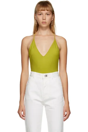 Bottega Veneta Green Cashmere Bodysuit