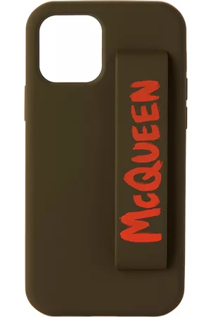 Alexander McQueen Custodie per cellulare - Green & Orange Graffiti iPhone 12 Pro Case