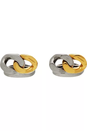 Burberry Gold & Silver Curb Chain Cufflinks