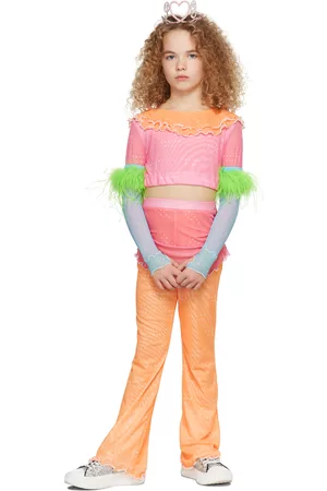 Poster Girl SSENSE Exclusive Kids Orange & Pink Elenora Long Sleeve T-Shirt