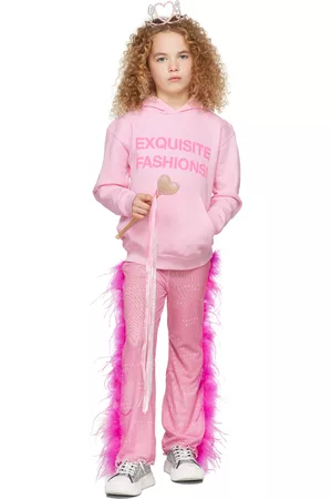 Poster Girl SSENSE Exclusive Kids Pink 'Exquisite Fashions!' Hoodie