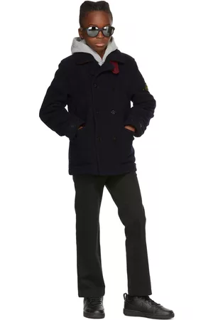 Stone Island Junior Kids Navy Panno Speciale Coat