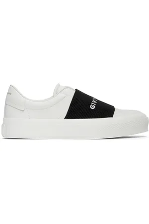 Givenchy White & Black City Court Slip-On Sneaker