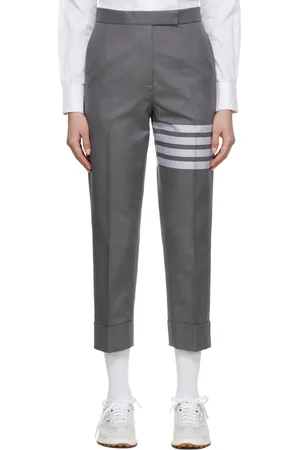 Thom Browne Grey 4-Bar Trousers