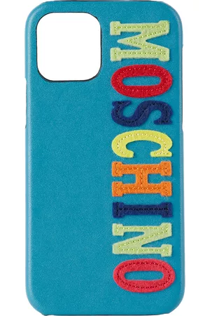 Moschino Custodie per cellulare - Blue Logo iPhone 12 Pro Case