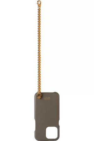 Tom Ford Custodie per cellulare - Grey Leather iPhone 12 Case
