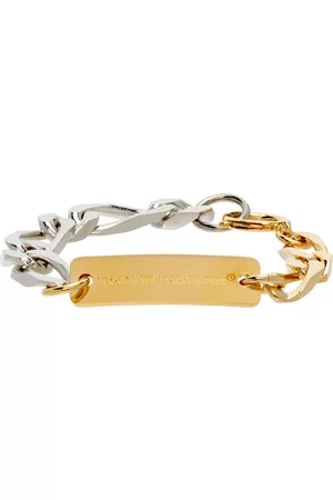 In Gold We Trust & Silver Bold Figaro Bracelet