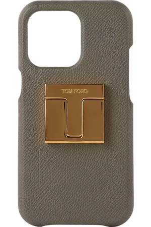 Tom Ford Custodie per cellulare - Gray Leather iPhone 12 Case