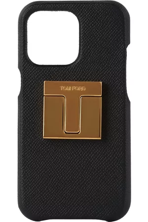 Tom Ford Custodie per cellulare - Black Leather iPhone 12 Case