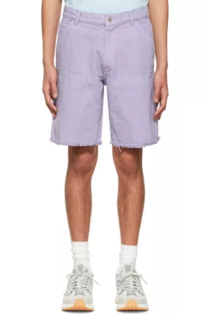 Sky High Farm Workwear Uomo Pantaloncini - Purple Denim Shorts