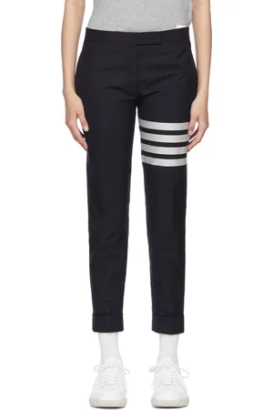Thom Browne Navy 4-Bar Trousers