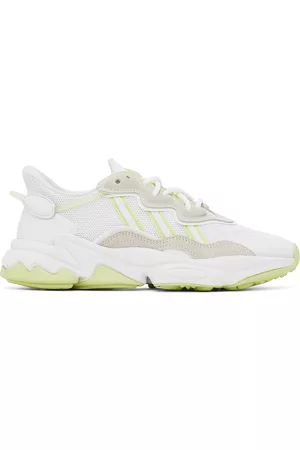 adidas Donna Sneakers - White & Green Ozweego Sneakers