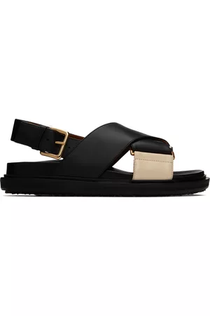 Marni Donna Sandali - Black & Off-White Fussbett Sandals