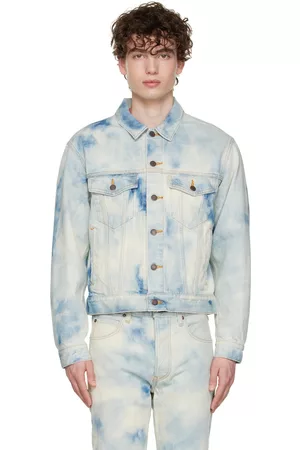 Seekings Uomo Giacche - Blue Bleached Denim Jacket
