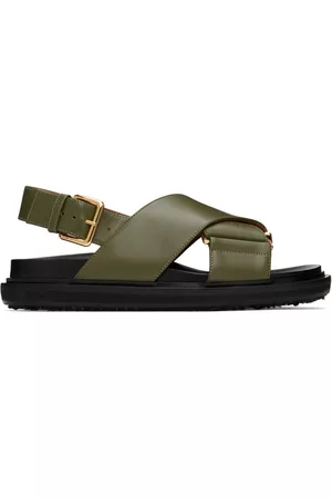 Marni Donna Sandali - Khaki Fussbett Sandals