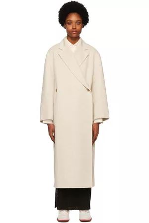 By Malene Birger Off-White Ayvian Double-Breasted Coat