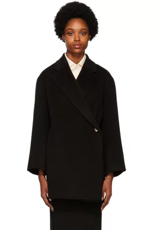 By Malene Birger Black Ayvia Double-Breasted Coat